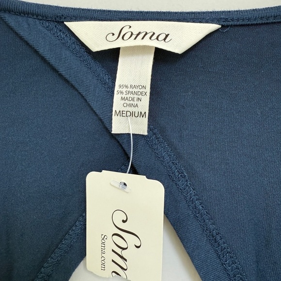 Soma New with tags Soft Jersey Dress Size Medium - Picture 4 of 6